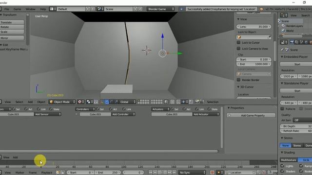 Blender Game Engine Basics Tutorial #11 : Sci Fi Door & Basics Animation смотреть онлайн