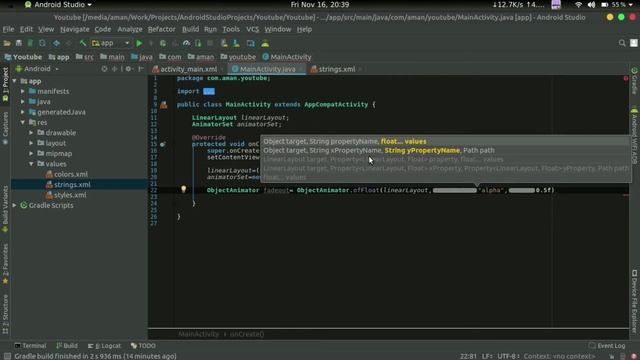 How to make button glow 🔥🔥 Android Studio Tutorial смотреть онлайн