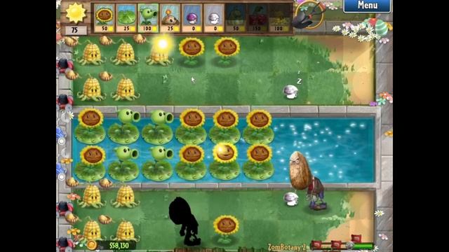 PvZ Real LIfe PAK Zombotany 2 without any defense/wall plants and cattails смотреть онлайн