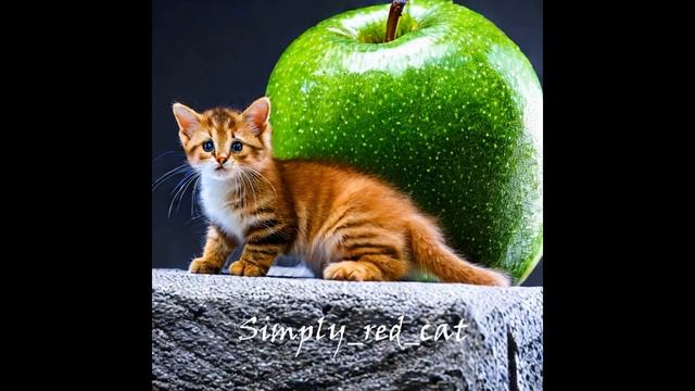 Fun kittens kids with apples. Apple green смотреть онлайн