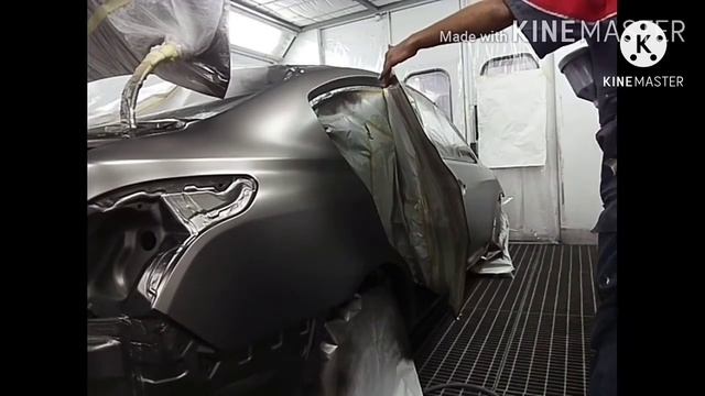 car painting| spray base coat &clearcoat bronze طريقة رش لون برونزي مع رفرف من الداخل смотреть онлайн