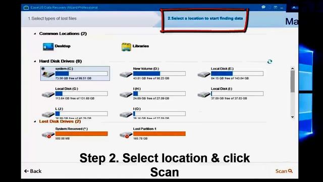 Recover Windows 10 deleted or lost data with ease смотреть онлайн