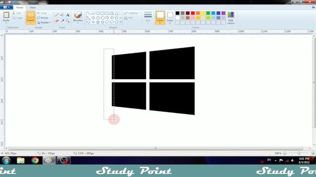 how to draw windows logo in ms paint |windows logo drawing | windows logo in mspaint #purangondaliy смотреть онлайн