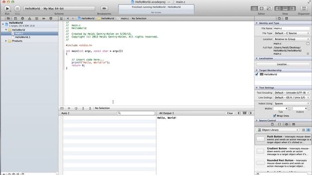 Compile and Run C in Xcode.mp4 смотреть онлайн