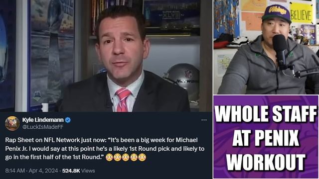 REPORT: Minnesota Vikings Flew "Whole Staff" Out to Michael Penix Jr's Private Workout 👀👀👀 смотреть онлайн