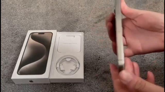 iPhone 15 Pro Max Natural Titanium unboxing смотреть онлайн