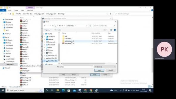 Lecture-1: SOLID EDGE V20 INSTALLATION  PROCEDURE