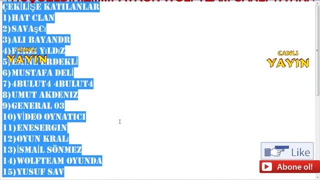 Wolfteam Canlı Yayın Albay Çar Çekilişi BEDAVA ÇAR VERİYORUZ смотреть онлайн