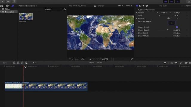 NEW generator for final cut pro x - Flat Earth смотреть онлайн
