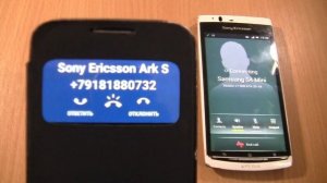 Incoming call & Outgoing call at the Same Time  Samsung S4 Mini Android 11 + Sony Ericsson Arc