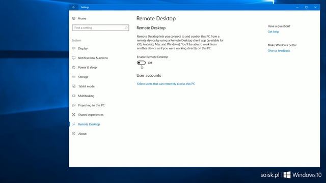 Windows 10: How to enable Remote Desktop. смотреть онлайн