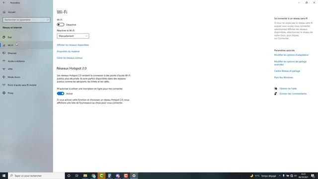 Activer le WIFI sur Windows 10 смотреть онлайн
