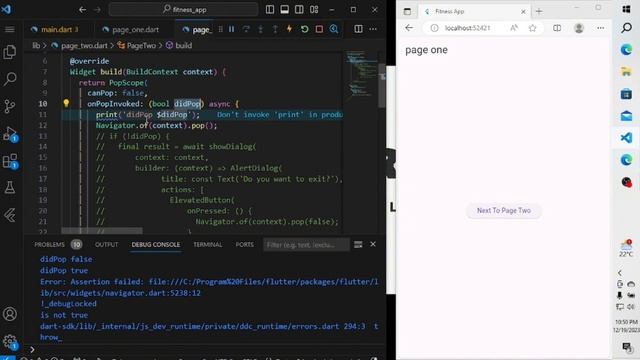 PopScope ( Handle Back Button in flutter ) смотреть онлайн
