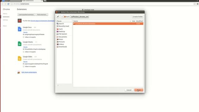 Load unpacked extension - CoffeeBot смотреть онлайн