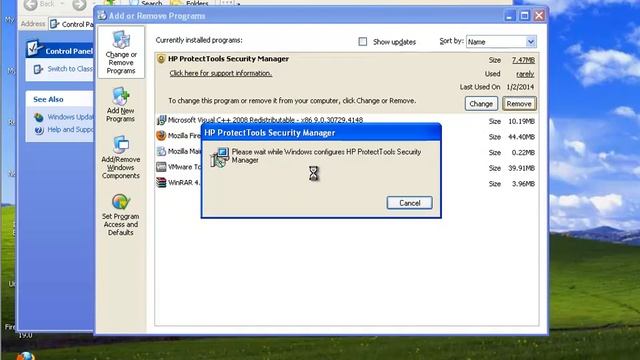 Uninstall HP ProtectTools Security Manager смотреть онлайн