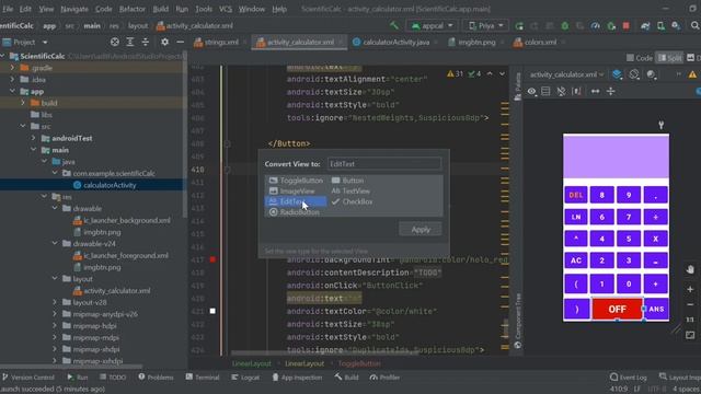 Scientific calculator | application | task1 | java | bharat intern | intern | Android studio смотреть онлайн