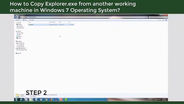 How to Copy Explore.exe from Another Working Machine in Windows 7 Operating System | Computer Basic смотреть онлайн