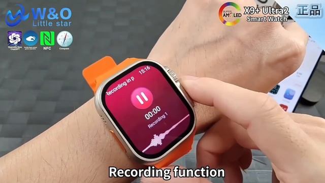 New smart watch X9+ultra2 super Amoled display | #foryou #smartdevice #trending #viral #watch #like смотреть онлайн