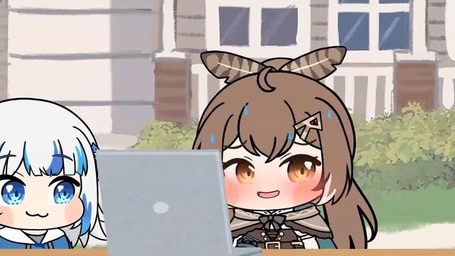 Gura：Activate Windows~ Mumei?｜Hololive Animation｜Gawr Gura｜Nanashi Mumei｜Gura & Mumei Animation｜ смотреть онлайн