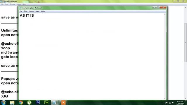 HOW TO DO HACKING THROUGH BATCH FILE VIRUS смотреть онлайн