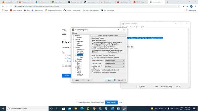 How to paste on Putty when right click not working смотреть онлайн