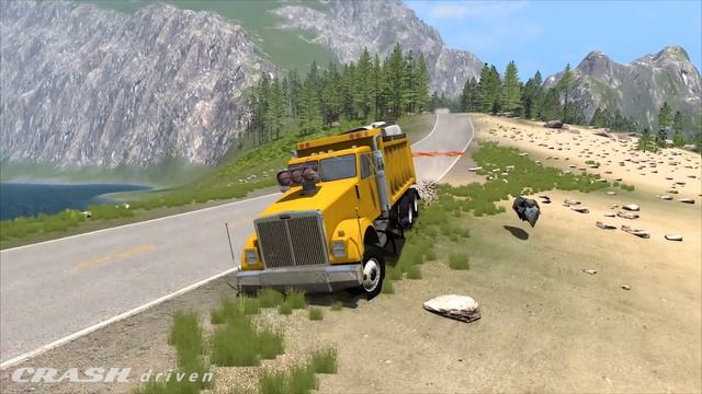 SPIKE STRIP HIGH SPEED CRASHES #29 - BeamNG Drive смотреть онлайн
