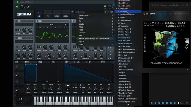 Serum Hard Techno 2023 Soundbank Walkthrough | 74 Presets For Serum | OUT NOW