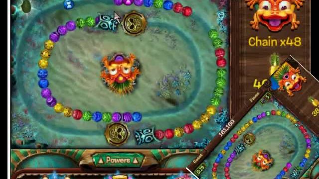 Golden Frogs in Action..1.5X Speed Demons‼ {Zuma Blitz} смотреть онлайн