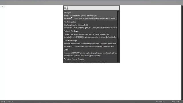 Sublime Text - установка дополнений смотреть онлайн