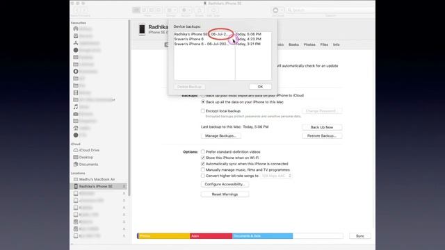 Multiple Backups on iTunes for same device смотреть онлайн