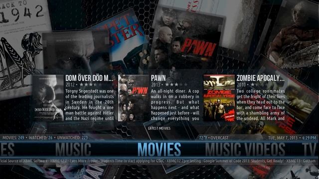HTPC/XBMC in menu. смотреть онлайн