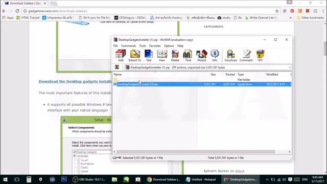Gadgets for window 8,10 (THAI) วิธีติดตั้ง gadgets สำหรับ windows 8,10 смотреть онлайн