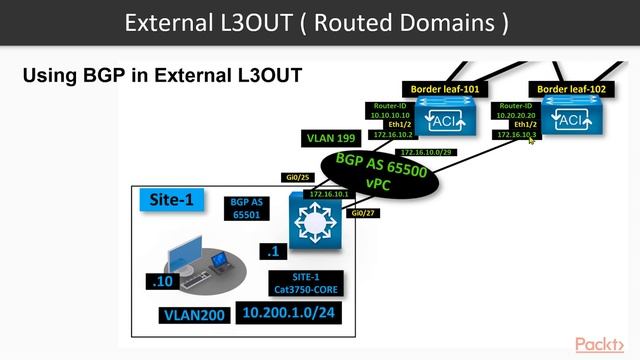 Learning Cisco Application-Centric Infrastructure: External L3OUT with BGP | packtpub.com смотреть онлайн