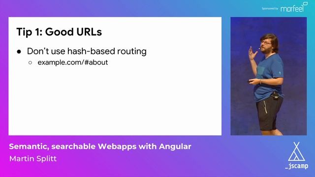 Semantic, Searchable Webapps with Angular by Martin Splitt · JSCamp Barcelona 2018 смотреть онлайн