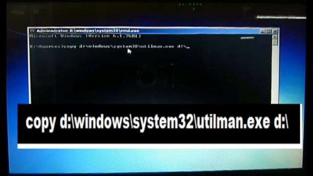 start cmd.exe before login win7 (reset user password) смотреть онлайн