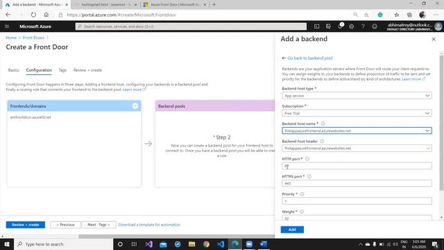 Create an Azure Front Door service смотреть онлайн