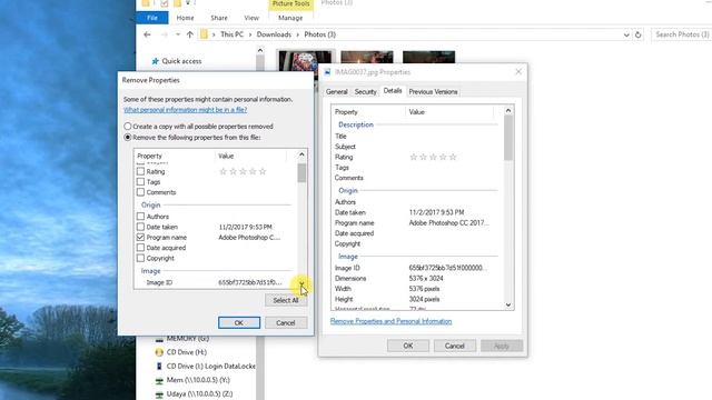 Remove MetaData using Windows 10 смотреть онлайн