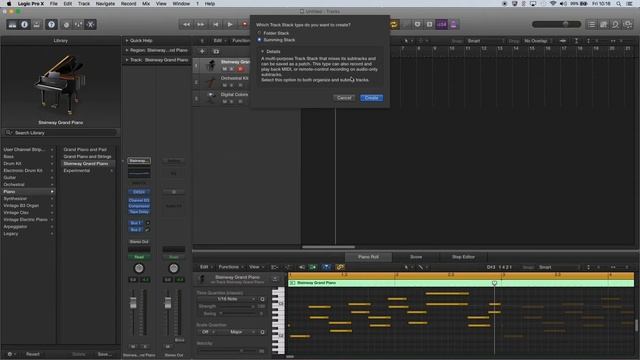 Combine instruments in Logic Pro X смотреть онлайн