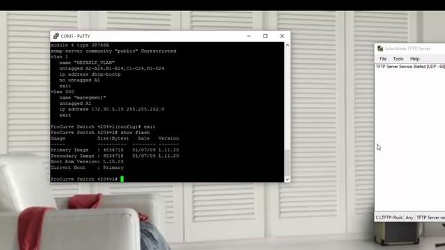 Upgrade İOS Switch by TFTP Server شرح بالعربية смотреть онлайн