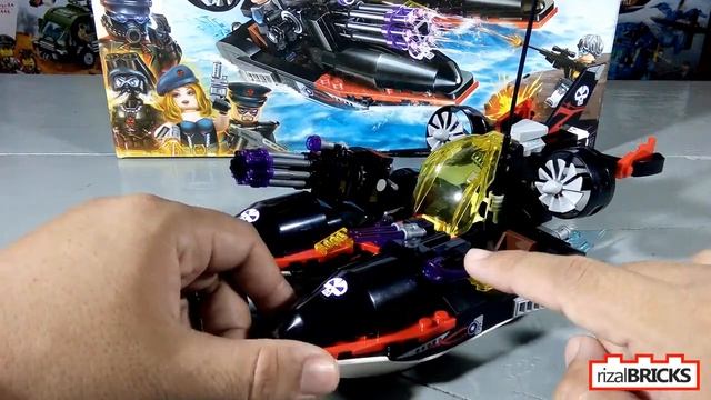 Serangan Boat Lumba-Lumba | Qman 2711 Naval Vessel Attack | Brick Toy Unboxing & Review