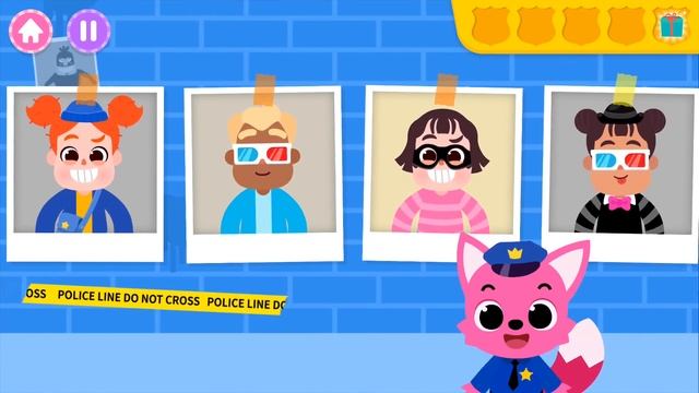 PINKFONG THE POLICE - Gameplay Part 1 (iOS Android) - Games For Kids смотреть онлайн