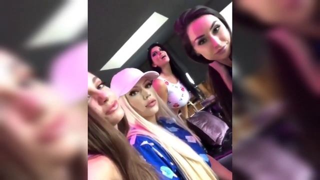 celebrity party Romi,Adriana, Joanna , Whitney, Evelyn Claire Abigail Mac gif смотреть онлайн