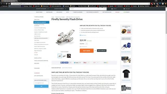 ThinkGeek: Firefly Serenity Flash Drive and Doctor Who TARDIS Flash Drive смотреть онлайн