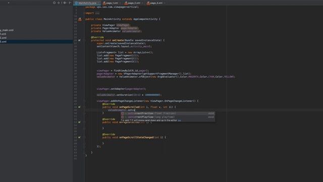Android Studio - ViewPager Gradual Background Transition смотреть онлайн