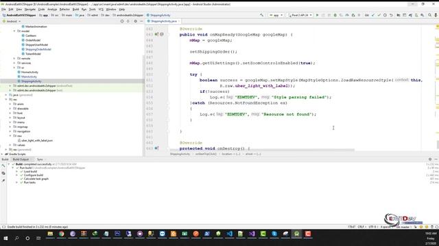 EDMT Dev - Food App Android Studio #64 Tracking Order for Client app смотреть онлайн