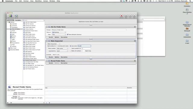 Automator for renaming files and photos in Mac OS Lion смотреть онлайн