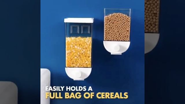 Wall-Mounted Dry Food Cereal Dispenser (Pack of 3 Pc.) смотреть онлайн