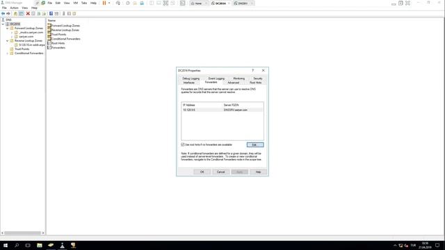 25 - Windows Server 2016 DNS Forwarder смотреть онлайн
