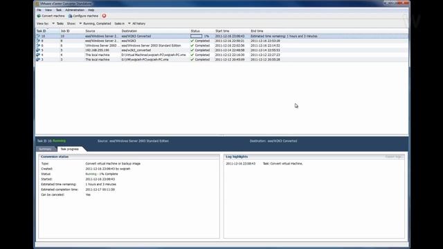 Disk size increase using VMware Converter смотреть онлайн